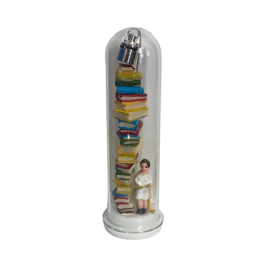 Reader Night Light Eye  Book Night Light Stacking Book Light Reading Corner Lighting Glass Ceiling Light With Bulb Bookshelf Light