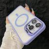 iPhone 16 15 14 13 12 11 Pro Max 16 Plus İçin Magsafe Standlı Manyetik Darbeye Dayanıklı Lüks Telefon Kılıfı Cam Lens Koruyucu Kapak
