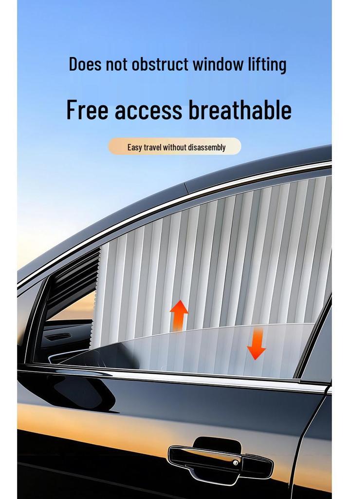 Magnetic Car Window Sunshade Curtain for Rear Seat Privacy