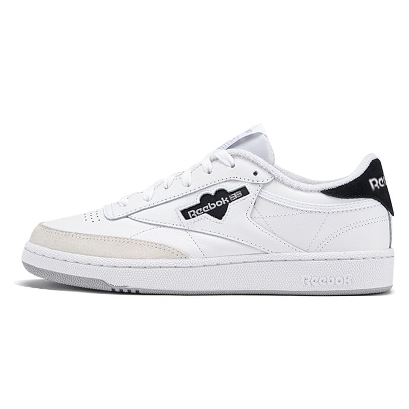 Reebok Club C 85 White Black Unisex Sneakers HQ7227 EU 42.5