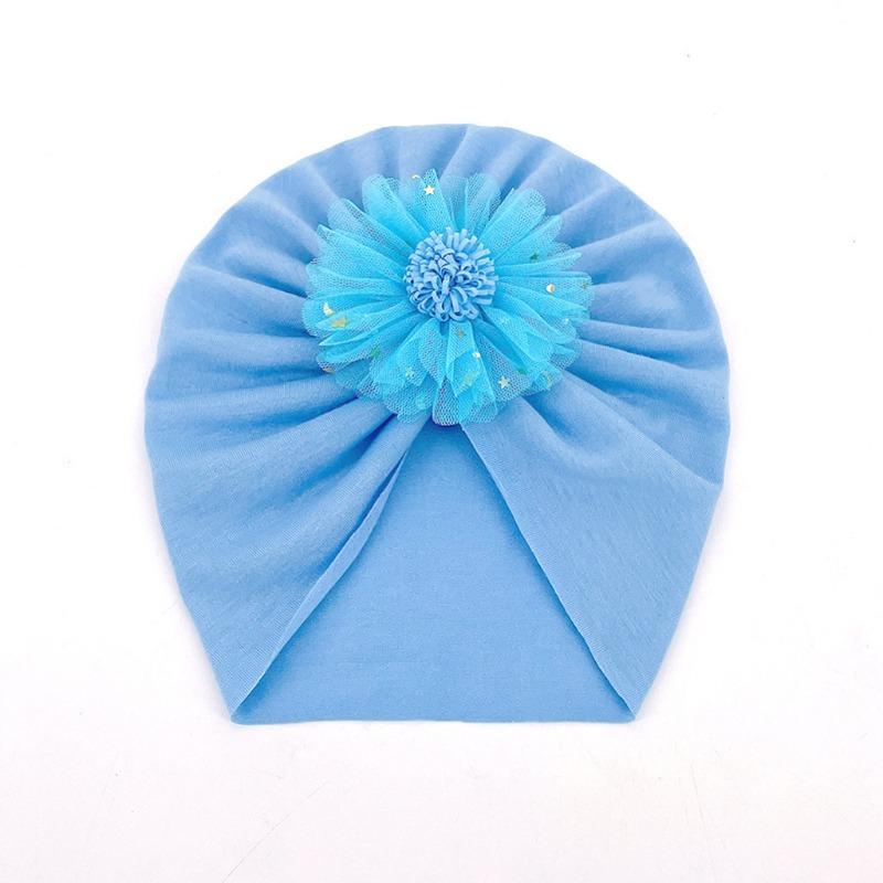 

New children s borderless thin breathable hat, baby plain spring and summer headscarf hat Baby hat One size