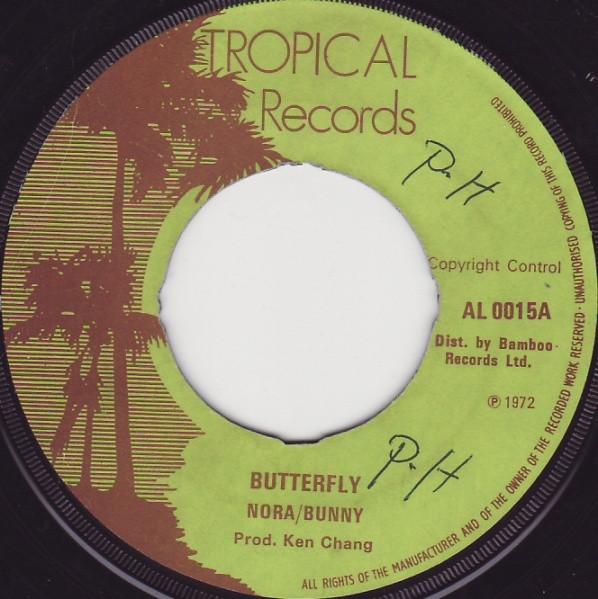 

7inch Record NORA DEAN / BUNNY / TROPICAL ALL ST - Butterfly / Fly Version AL0015 Tropical Record 1972 UK Reggae, Ska & Dub Used