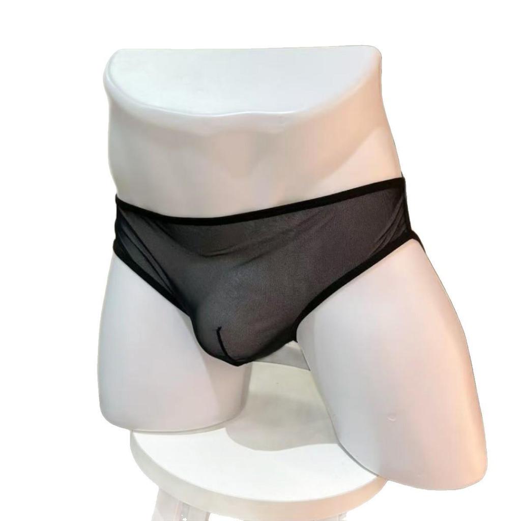 Men's Erotic Mesh Thong with Chain Detail