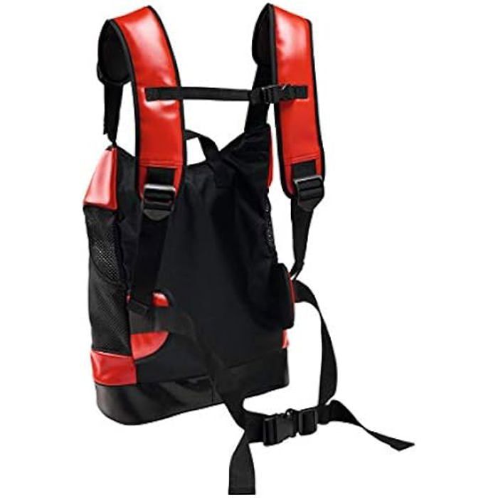 Köpekler ve Kediler için Sırt Çantası - Taylor - Taşıma ve Seyahat Yatağı - Kırmızı - Tek Beden