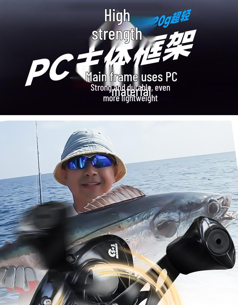 Black Warrior Anti-Backlash Baitcasting Reel - Super Light, Long Cast, Magnetic Brake, Micro Lure, All-Purpose Metal Fishing Reel