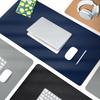 EXCO 1.2-Meter Cork Waterproof Leather Mouse Pad, Extra Large Computer Desk Mat, Leather Table Cover, Oversized Gaming Keyboard Pad, Charm Blue 9779