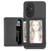 C1-02 For Honor 200 5G Case Card Holder Carbon Fiber Leather+PC+TPU Phone Cover