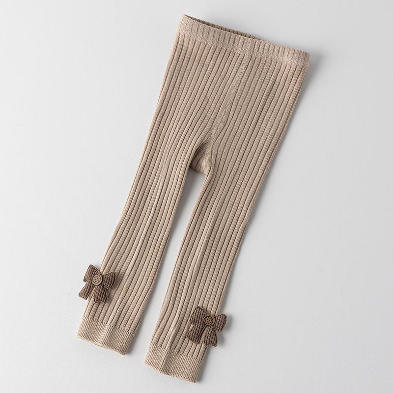 Toddler Girls Knit Legging Cute Cartoon Ribbed Stretch Waist Footless Tights Baby Base Legging for Kids Infant