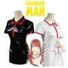 Chainsaw Makima Man Nurse Uniform Cosplay Costume Pu Suit Wig Carnival Halloween