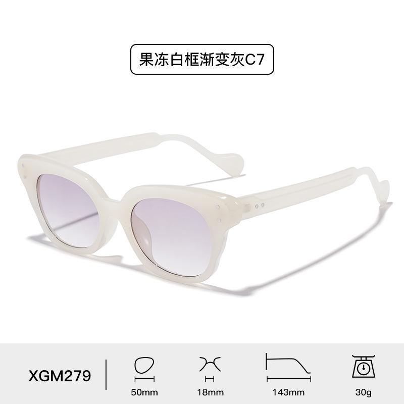New butterfly frame PC sunglasses outdoor shading UV protection men's and women's trendy sunglasses