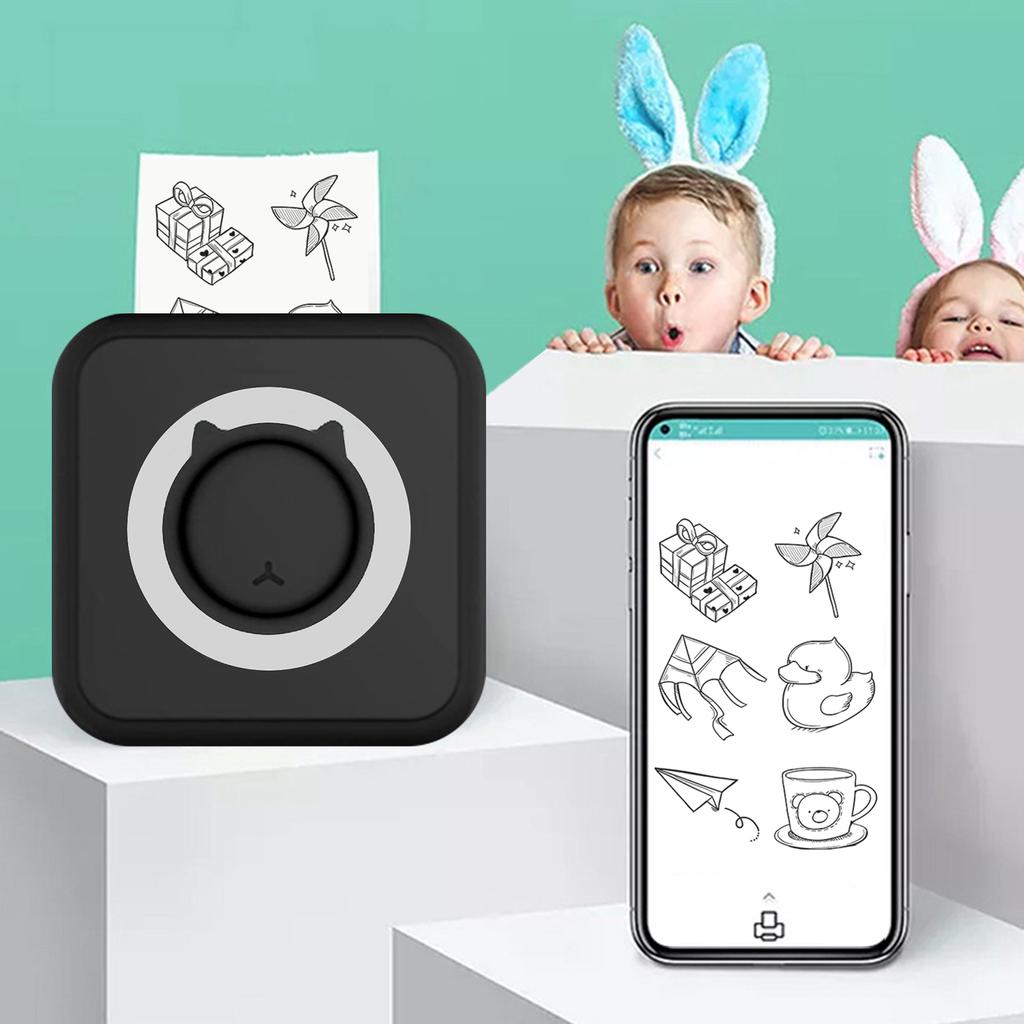 All-in-one Photo Printer Multifunction Portable Printer Wireless Instant Mini Printer Support BT