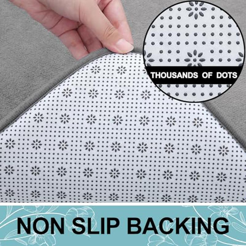 Tappetino da Bagno Morbido Olanly Antiscivolo Tappetini per Doccia Bagno Tappeto in Memory Foam Tappetino Morbido per Piedi Pavimento in Pietra Tappeto Super Assorbente ad Asciugatura Rapida