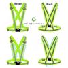 High Elasticity Reflective Safety Vests Lightweight Adjustable Elastic Vest Jacket Strips For Traffic Control Running Riding