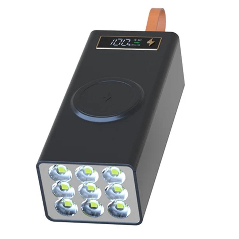 A20F-Portable DIY Mobile Power Box External 21X18650 5V Solder-Free Battery Charging Storage Box Case USB Type C