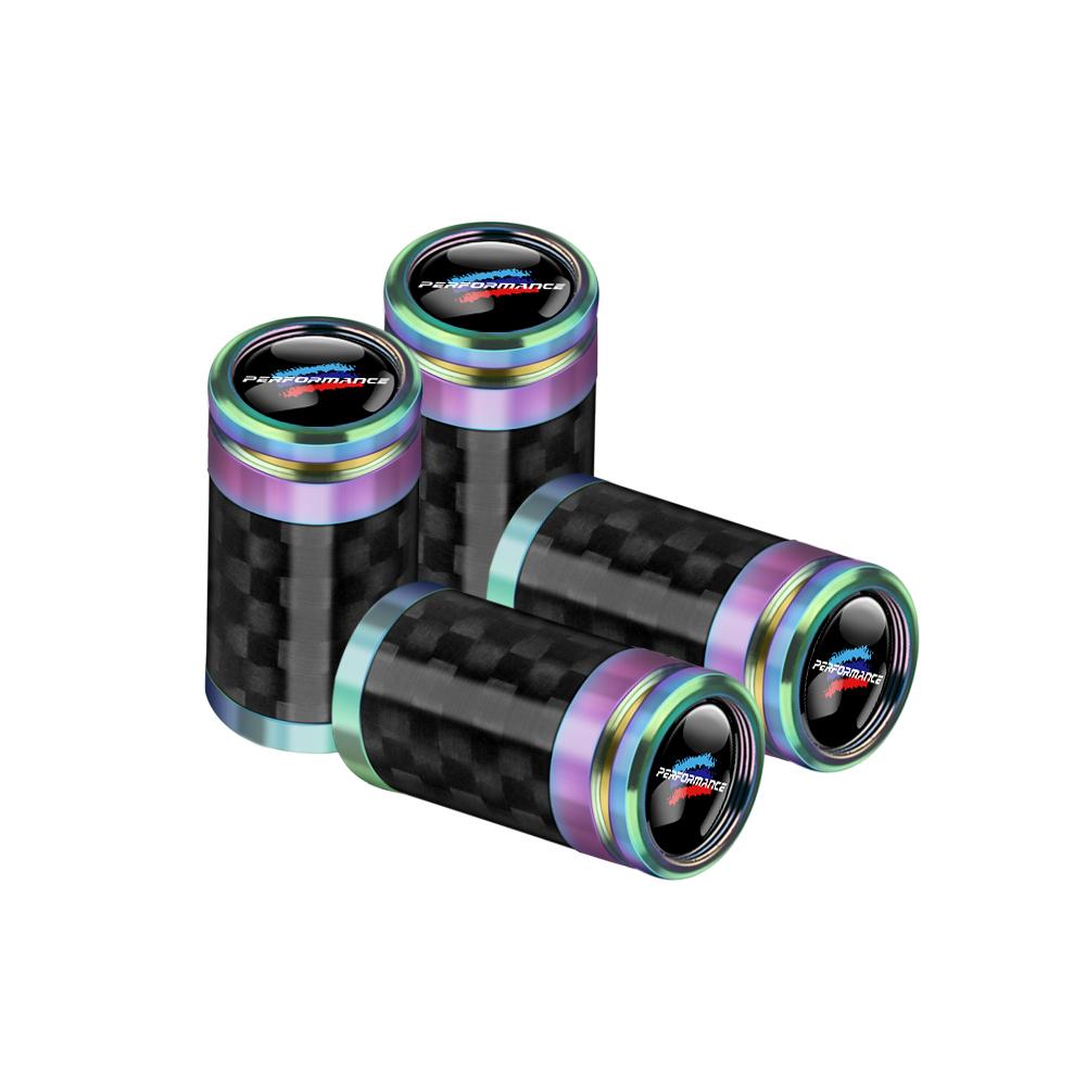 4 Stück Rad-Reifenventilkappen Auto-Reifenventilschaftabdeckung Außendekorzubehör Für BMW M M3 M5 F10 F30 F20 E28 E36 Performance X1 X2
