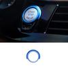 Blue Aluminum Ignition Switch Start Button Frame Trim For BMW 5 Series 2018-