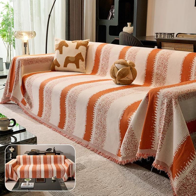 Chenille Sofa Towel Blanket Sofa Cover Universal Anti Cat Scratch Sofa Cover Living Room Bohemian Style 1/2/3/4 Seater