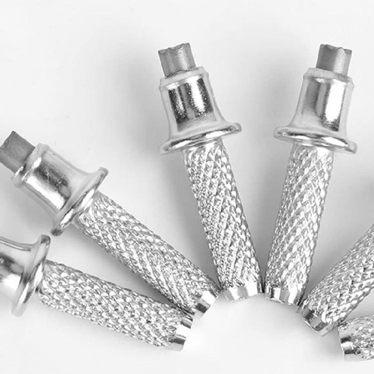 6Pcs Trekking Poles Tip Replacement Walking Cane Tip Metal Stick Feet Walking Poles Nonslip Spikes Easy to Use