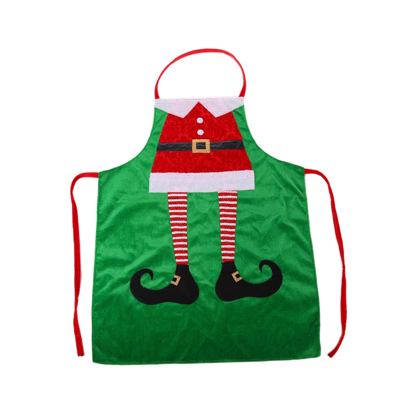 Christmas Apron Christmas Gift, Cleaning Decoration, Chef Apron for Women and зелёный