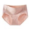 Women Seamless Mid Waist Pure Cotton Antibacterial Plus Size Daily Underwear Panties