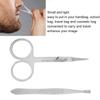 Set Pince à Épiler Ciseaux pour Poils de Nez Comprend Pince à Épiler pour Tailler les Poils de Nez Courbe et Ciseaux à Bout Rond pour Poils de Nez