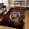 Custom Name Heart of Midlothian Flannel Pattern Square Carpet,Area Rug,Carpet Rug for Living Room Bedroom Sofa Playroom Decor,Non-slip Floor Mat