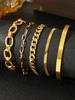 Stainless Steel Zircon Set Five Bracelets Set Classic Ornate Design Zircon Set  For Women Zircon Fashion New Products Gifts