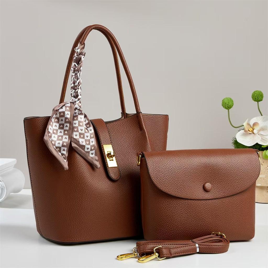 Crossborder Style Mother Bag With Pu Leather Water Bucket Design For Daily Use