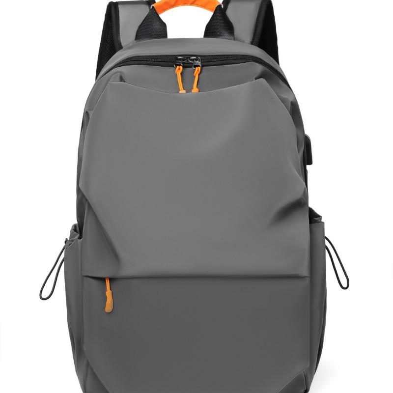 Backpack Outdoor Backpack Solid Color Business Commuter Computer Bag Student School Bag Breathable and Lightweight