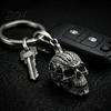 Small Punk Decoration 3D Printed Skull Keychain, Detailed Skeleton Key Ring Pendant for Cool Trendy Toy Bag Backpack, Spooky Accessory, Halloween Gift