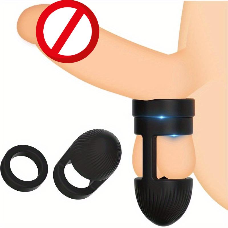 Rooster Ring Vibrating Silicone Ring Set Rooster Testicle Thick Rooster Rings Ball Erotic Sex Toy for Men Couples