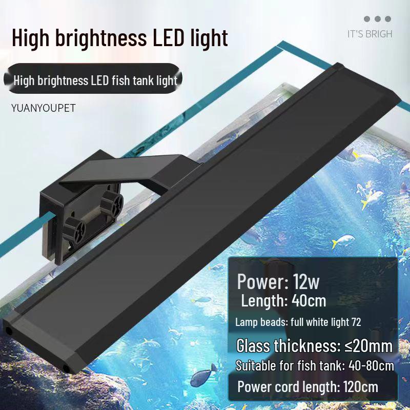 2025 Waterproof Fish Tank Light: Color-Changing Clip-On LED for Aquatic Plants and Warm Lighting