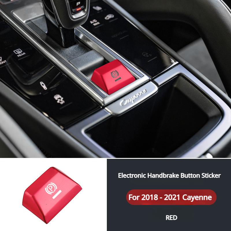 Bilstyling P-växel Parkeringsbroms Handbroms Dekorationsskydd för Porsche Macan 2014-2018 Cayenne 2018-2025 Palamela 971 2017-2025
