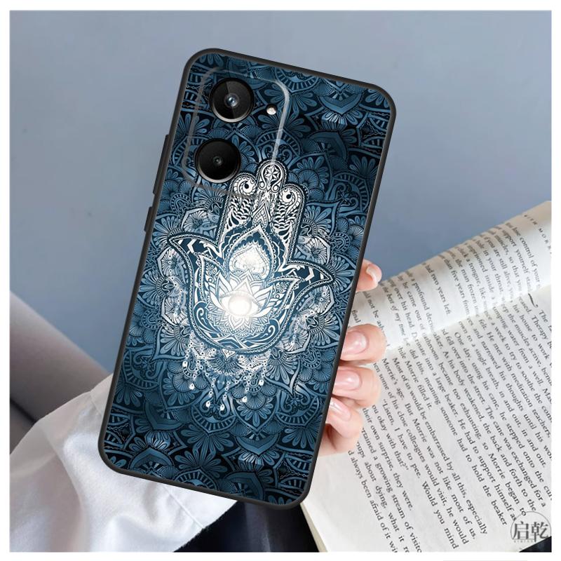 Hamsa Hand of Fatima For Realme GT5 GT Neo 5 9 10 11 12 Pro Plus C30 C31 C33 C35 C25s C21Y C51 C53 C55 C67 Case