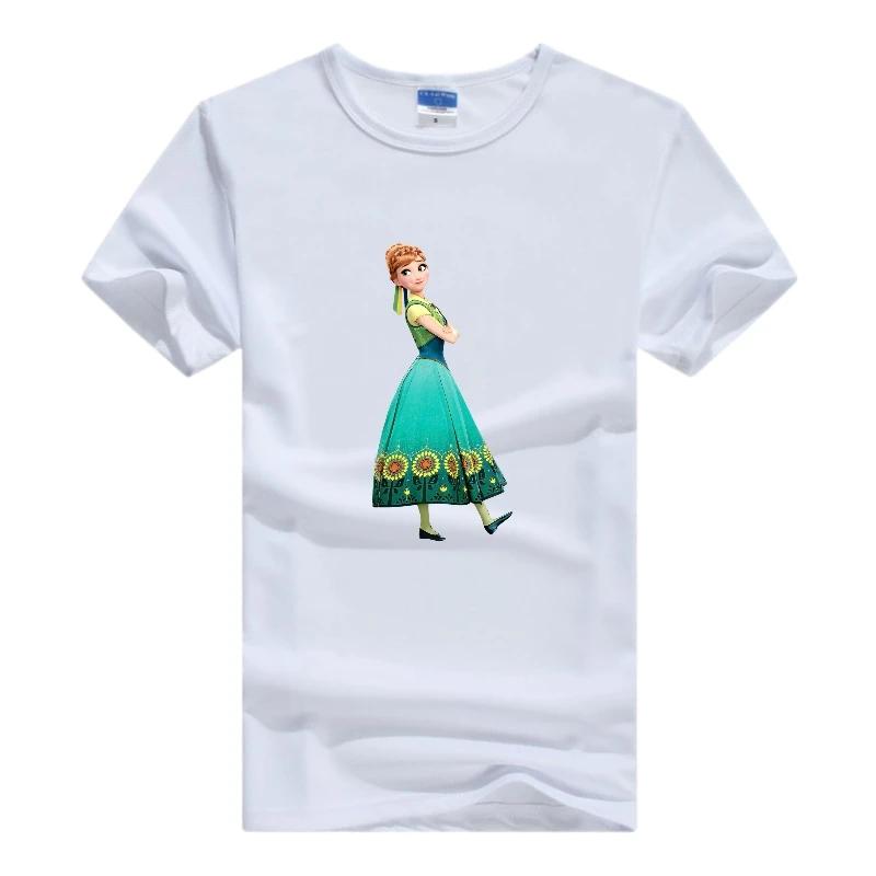 Casual Frozen Anna Aisha Princess Ladies Tops Disney Cartoon Tshirt Women T Shirts Clothing Short Sleeve Oversized Girl Blouses