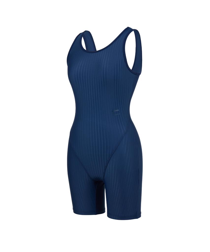 Lenomasuyeongbog Women'S Basic U-Back 2.5-Part Half-Body Swimsuit Navy Rn-Lf2F564-Nv