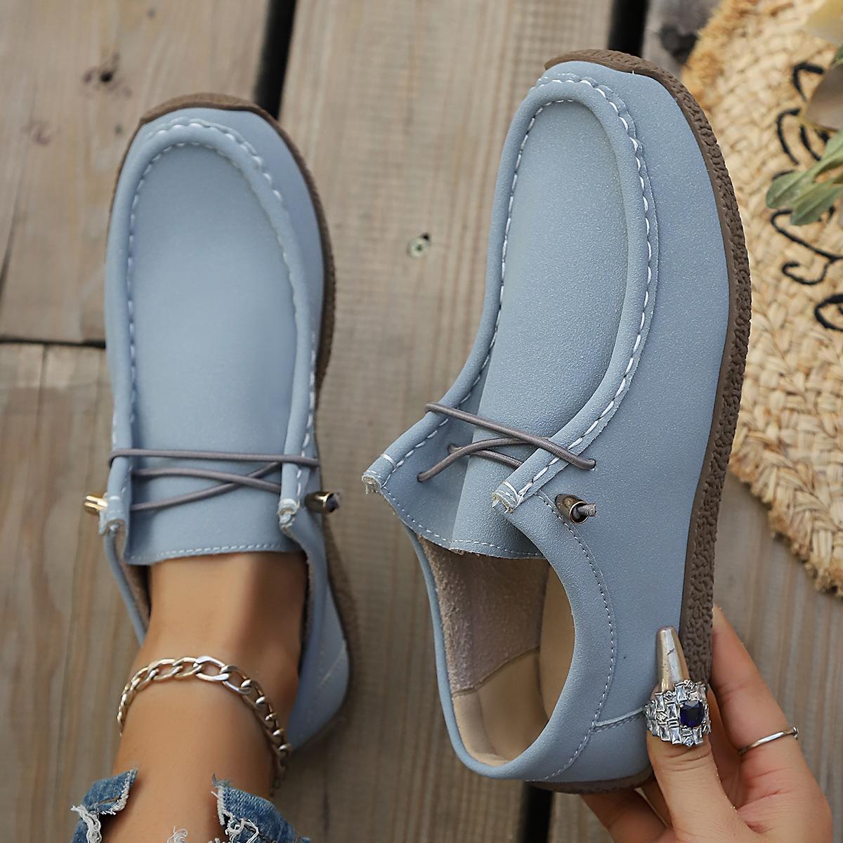 Новые Модные Женские Лоферы-Слипоны на Эластичных Шнурках Легкая Повседневная Обувь для Улицы Легко Сочетать 36