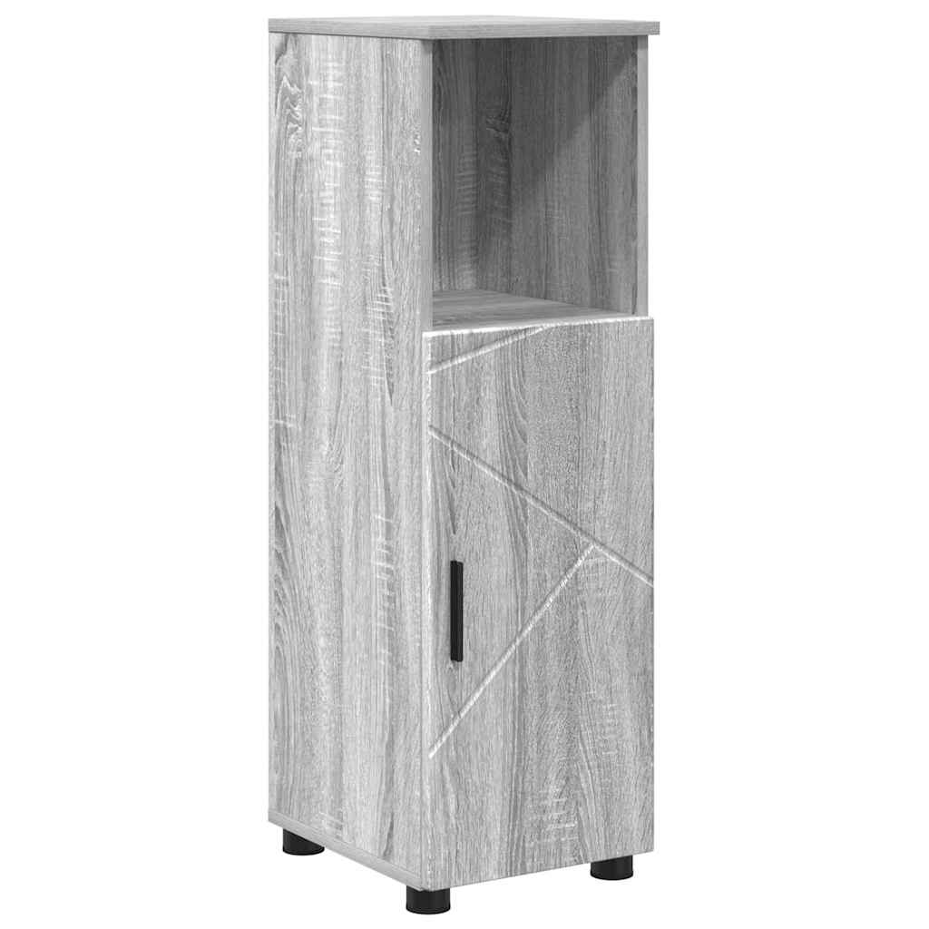 Bathroom Cabinet with Storage Grey Sonoma 30 x 35 x 95 cm