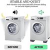 4 Pieces of Damping Pads for Washing Machines, Damping Rubber Pads for Washing Machines and Dryers,