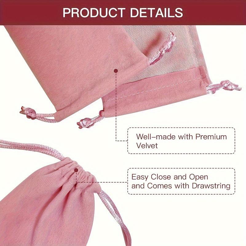 20pcs Thickened Jewelry Gift Bags with Drawstrings - Soft Storage Pouches for Wedding Favors,General Use Jewelry Organizers
