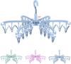 Foldable Drying Rack with 24 Clips for Drying Socks Lingerie Baby Clothes Drying Towels Rotatable Sock Drying Rack