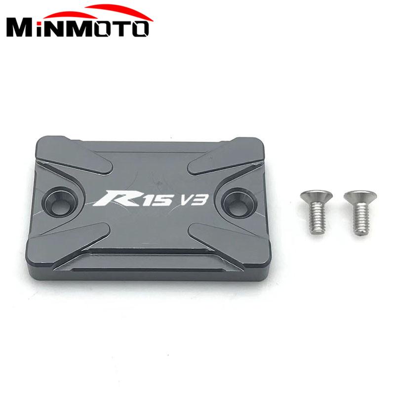 

Для YAMAHA YZF R15 V3 2017 2018 новая пара мотоциклетных передних тормозных бачков с ЧПУ-крышкой масляного стакана R15 V3 titanium