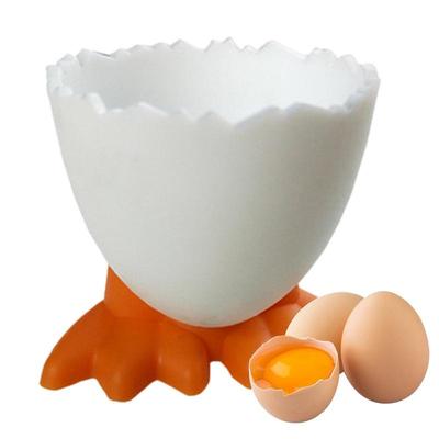Cute Egg Cup Holder Egg Opener Separator Boiled Stand Chicken Feet Egg Tray Fun Cutlery Kitchen Tools Gadgets For Home Decor
