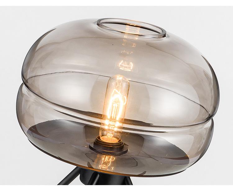 Minimalist Nordic Glass Table Lamp for Bedroom or Living Room Decor