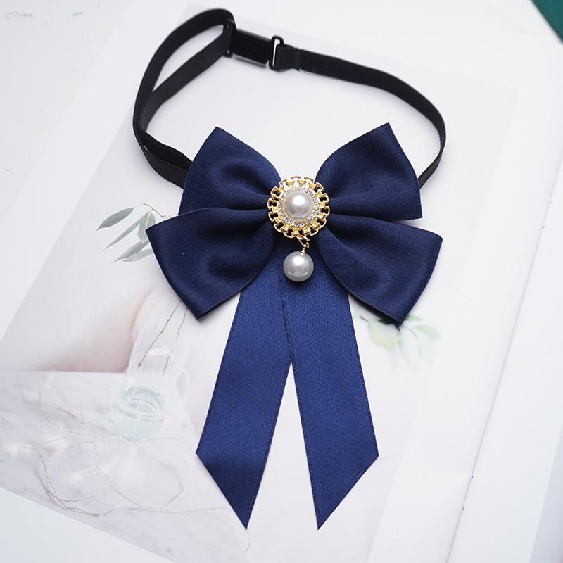 Elegant Waterdrop Crystal Bow Tie Pin For Women With Classic College Style For Office Wear