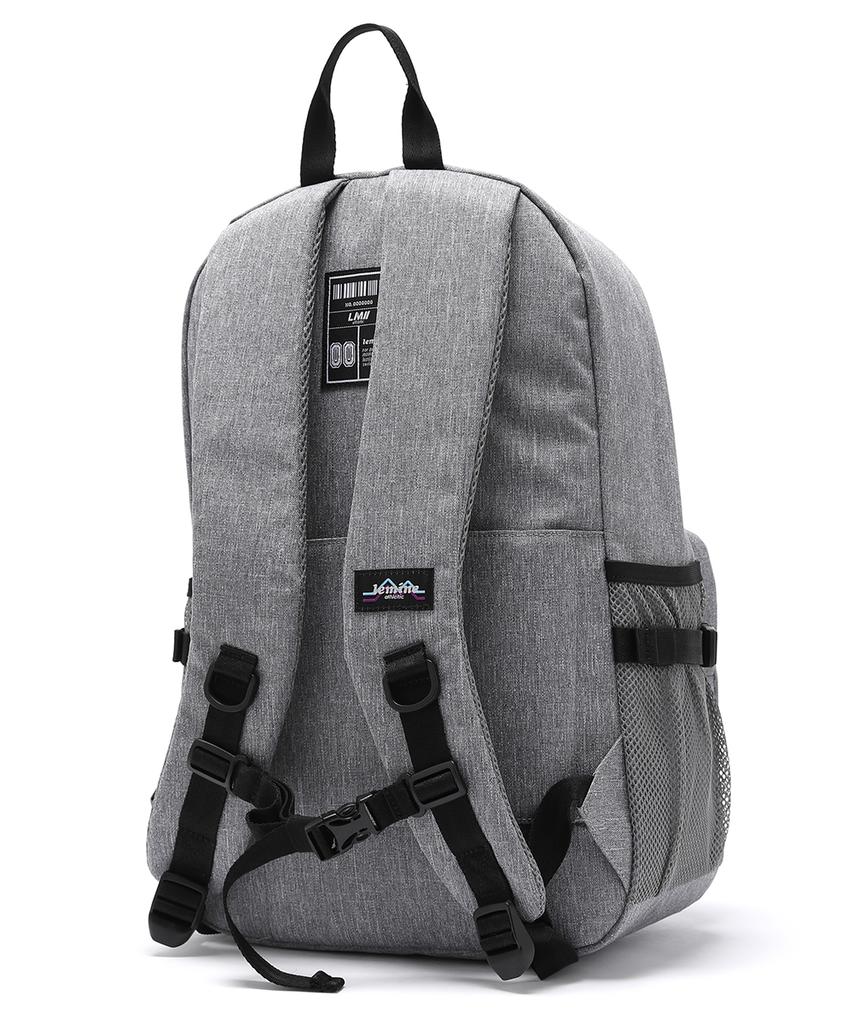 Lemine Double Pocket Backpack (Melange Grey)