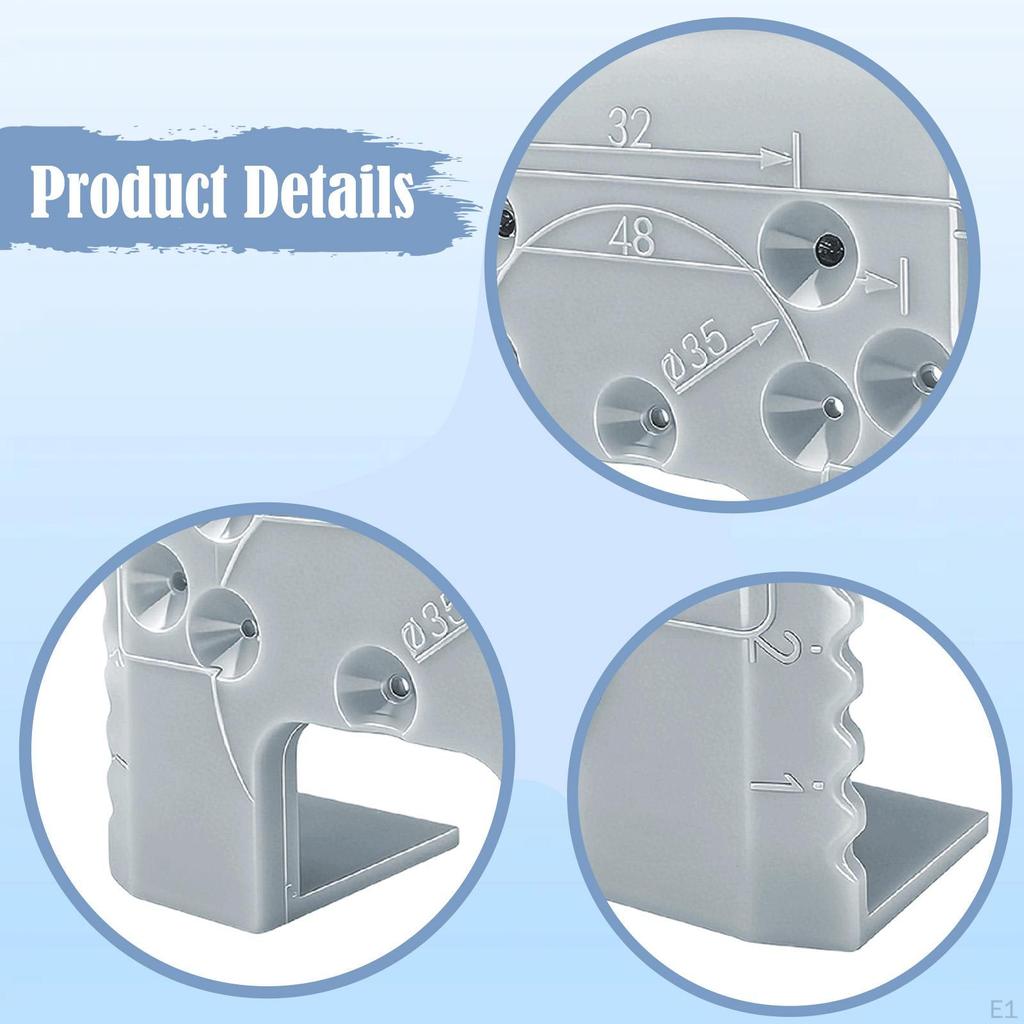 Hinge Boring Jig Guide 2mm Retainer Installation Clip Professional Alignment Auxiliary Tool Compact