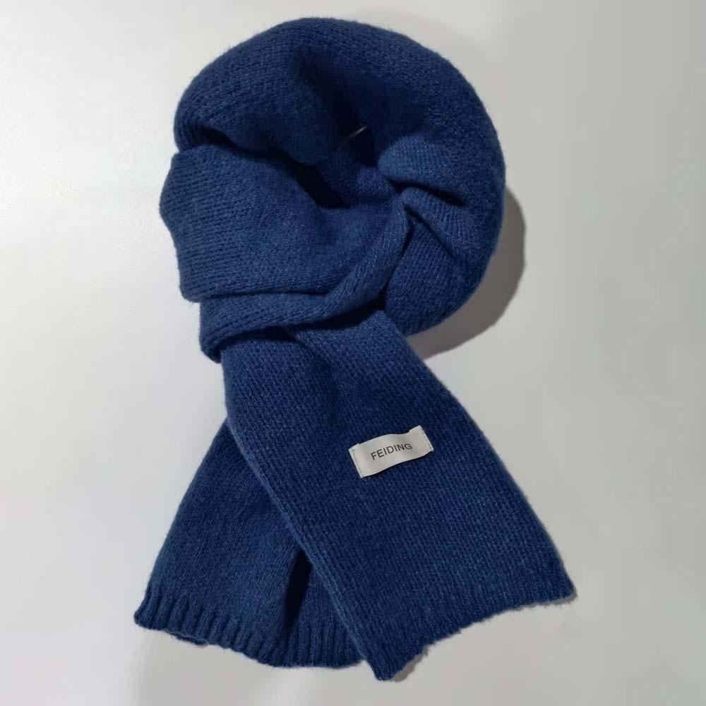 Soft Long Thickened Neckscarf Cold-proof Winter Warmer Scarf Large Couple Knitting Wool Scarf Men