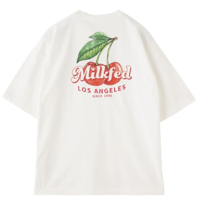 

Milkfed Fresh Cherries Wide Short Sleeve 103252011016 Tee, White, Medium, белый