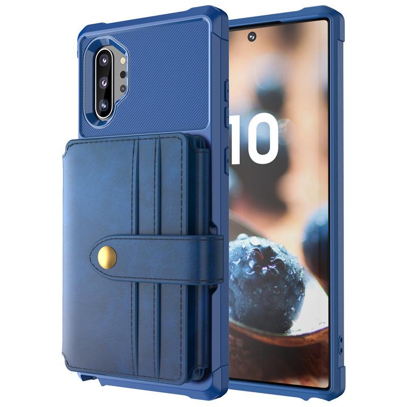 

Многофункциональный чехол-кошелек Samsung Note 10 Plus — Ударопрочный и Совместимый с трансграничной доставкой Samsung S20 Plus синий